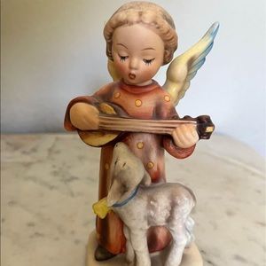 Antique Hummel Goebel Figurine #83 Angel Serenade with Lamb